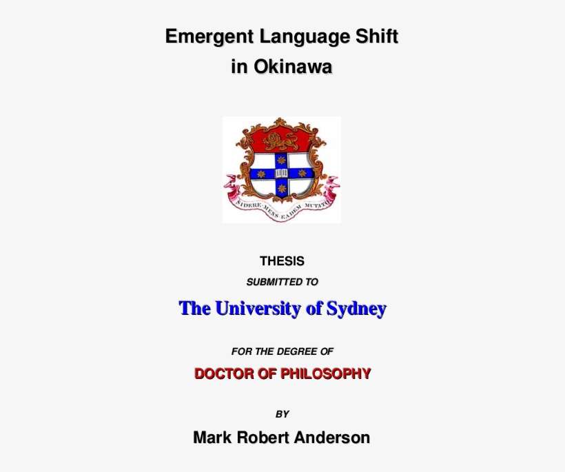 Pdf - University Of Sydney, transparent png download