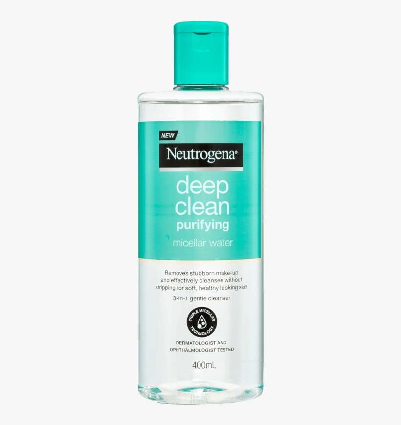 Deep Clean Micellar Water New - Neutrogena Deep Clean Micellar Water, transparent png download
