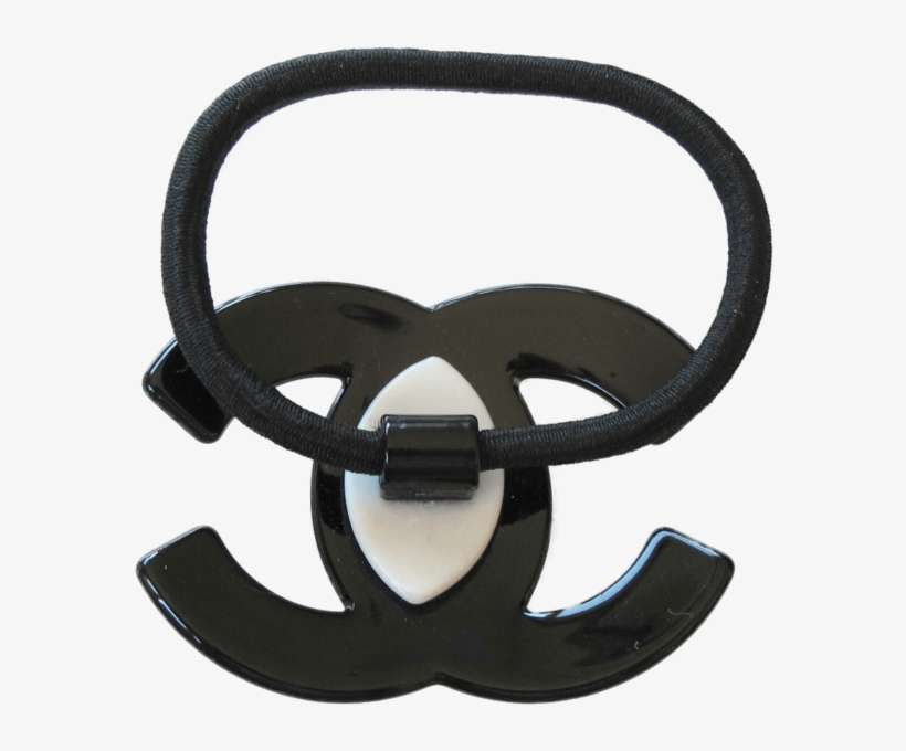 Chanel Big White Logo Hair Tie Vip Emblem Png Image