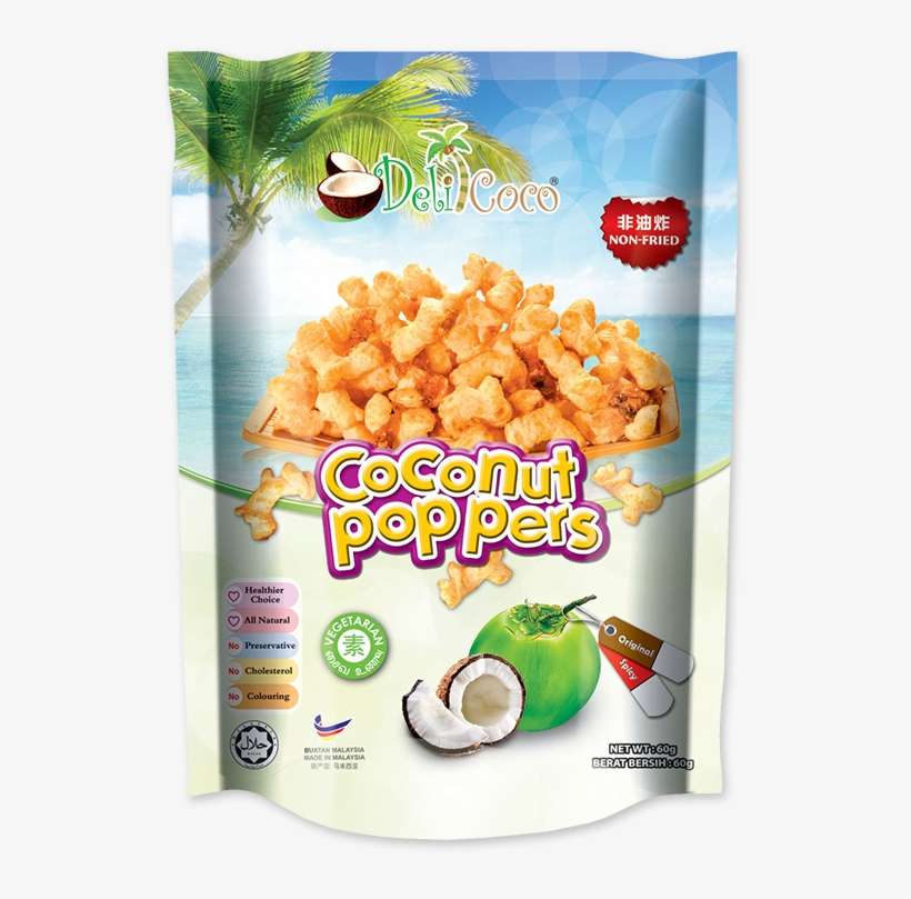Coconut Poppers - Snack, transparent png download