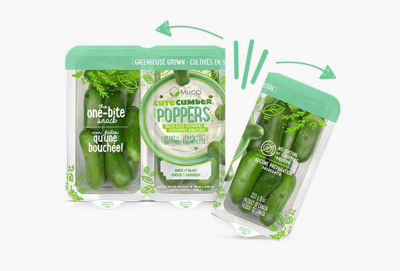 Cutecumber Poppers Ezsnap - Broccoli, transparent png download