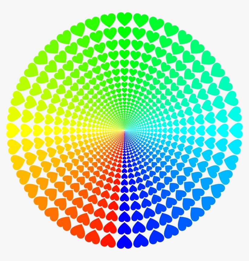 Spectrum Hearts Vortex - Horloge Mécanique, transparent png download