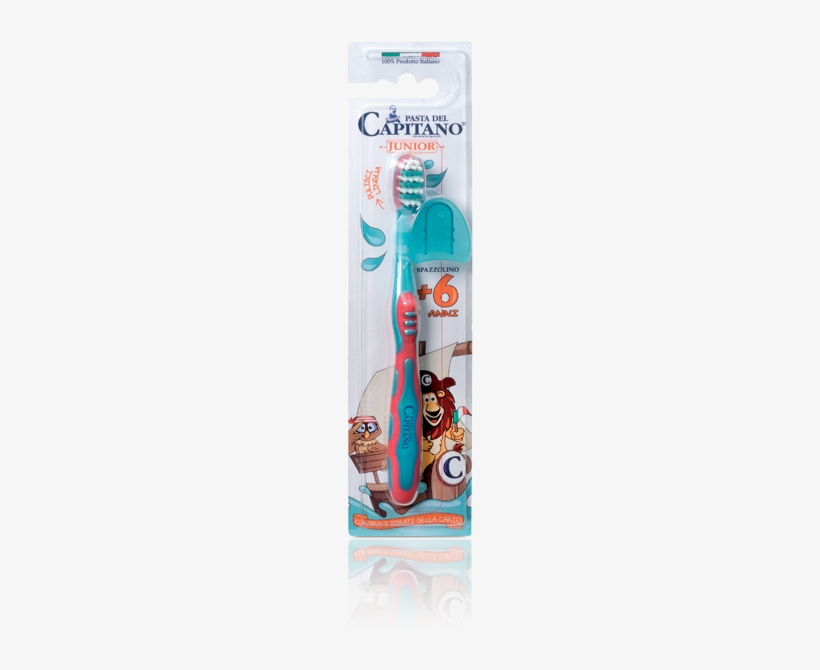 Junior Toothbrush 6 Yrs - Ciccarelli Spa Pasta Del Capitano Toothbrush Junior, transparent png download
