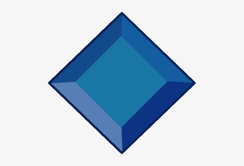 Blue Diamond Png Clipart Library Library - Gemstone, transparent png download