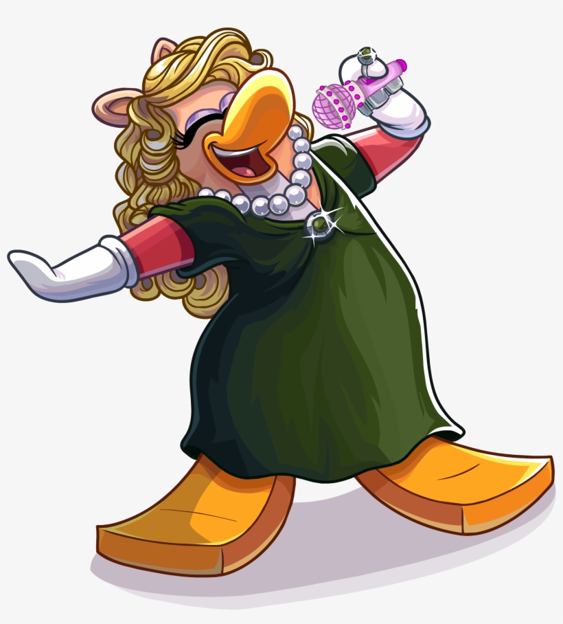 Singing Transparent Png - Club Penguin Miss Piggy, transparent png download