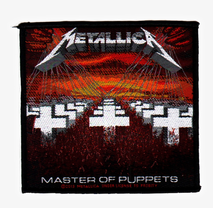 Metallica Official Woven Patch Master Of Puppets Sew-on - Metallica Patch Master Of Puppets, transparent png download