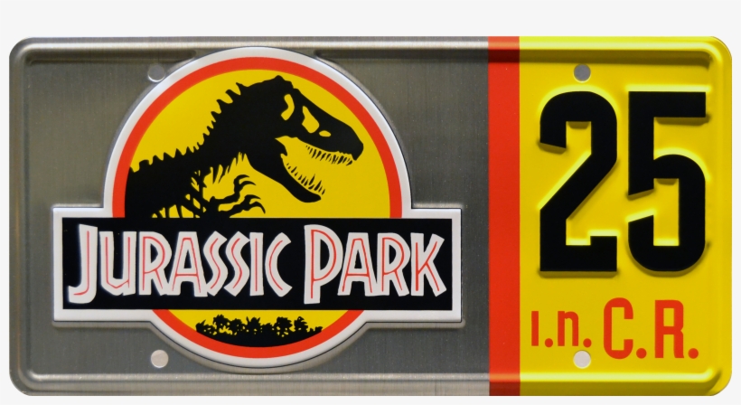 Jp 25 Prop Plate Movie Memorabilia From Jurassic Park - Jurassic Park / Hammond's Jeep / #29 *metal Stamped*, transparent png download