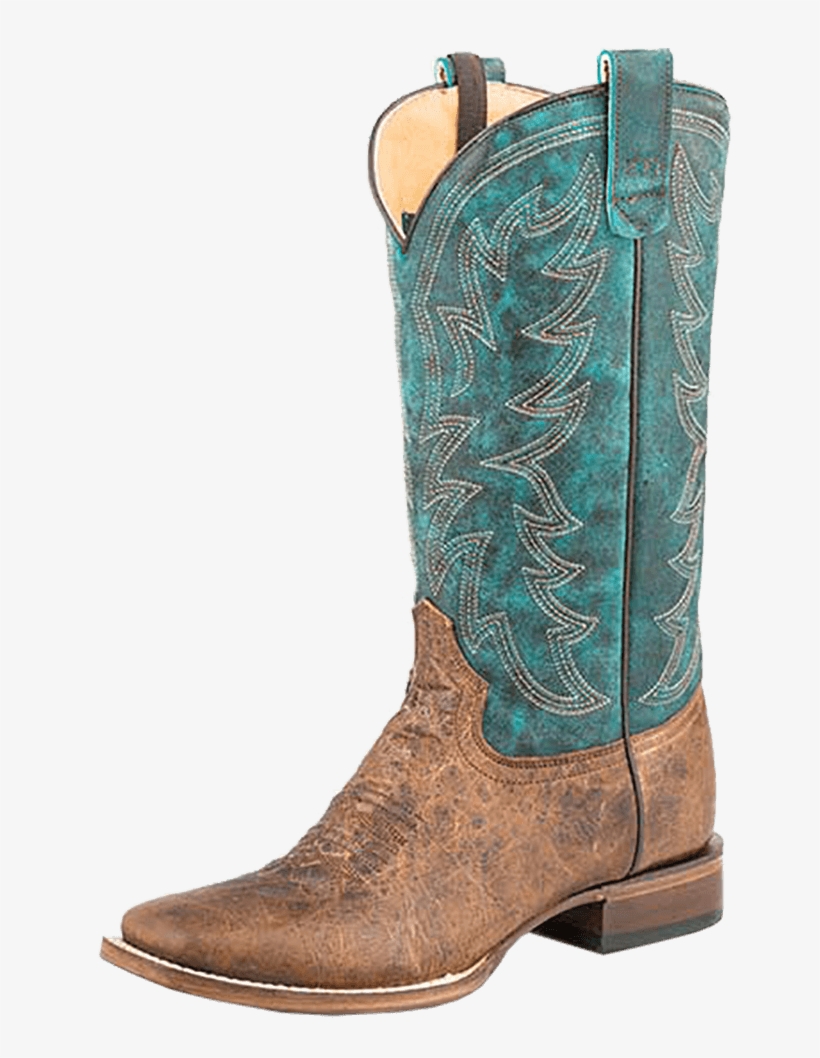 Roper Women's Square Toe Sidewinder Concealed Carry - Cowgirl Boots Turquoise, transparent png download
