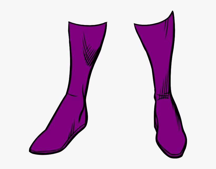 Purple Boots Clip Art At Clker - Purple Boots Clipart, transparent png download