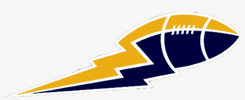 Yellow And Blue Football Lightning Boltbig - Yellow And Blue Football, transparent png download