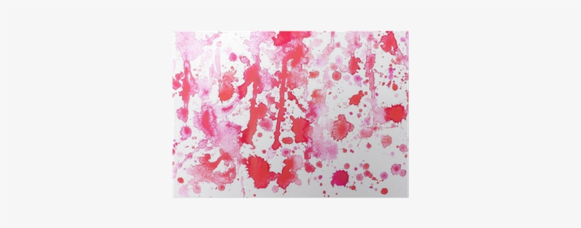 Abstract Watercolor Aquarelle Hand Drawn Red Drop Splatter - Watercolor Painting, transparent png download