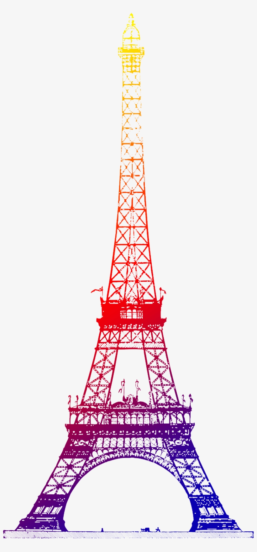 , S - Eiffel Tower Pink Patent Print 18 X22, transparent png download