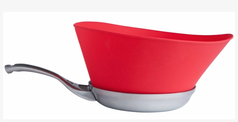 Frywall 8 Red Stovetop Splatter Guard - Frying Pan, transparent png download