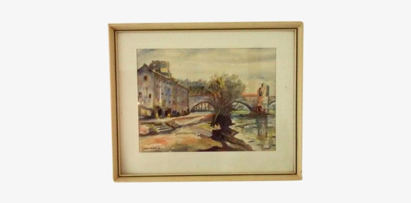 S French Artist Painting Chairish - Watercolor Painting, transparent png download
