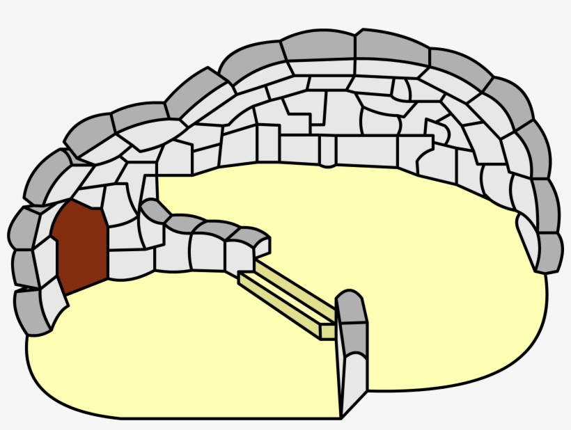 Splited Snow Igloo - Club Penguin Split Level Snow Igloo, transparent png download