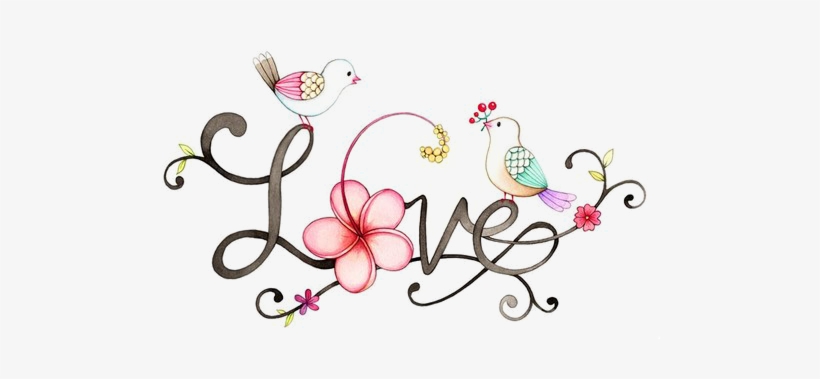 Love Image - Love Birds Design Download, transparent png download