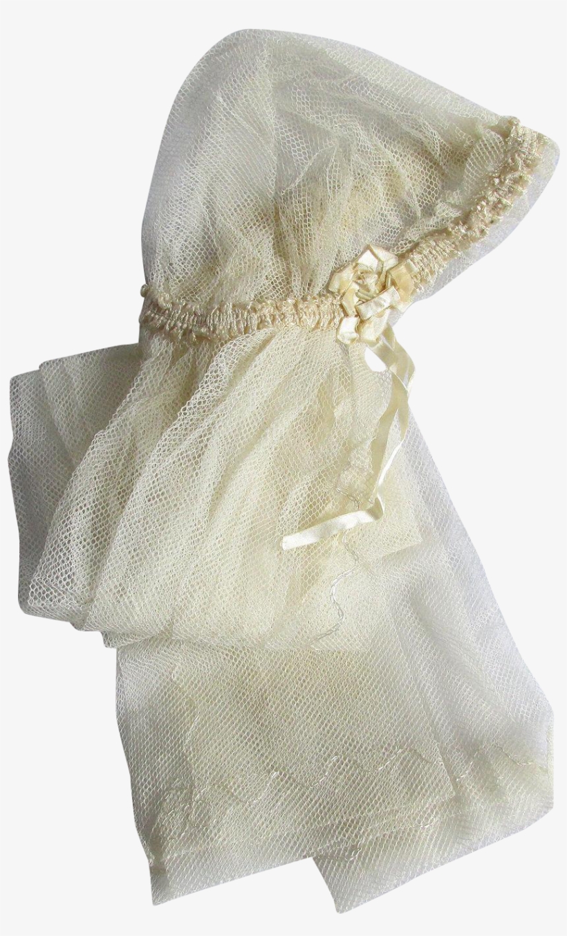 Antique C1920s Juliet Cap Wedding Veil Bridal Accessory, - Hoodie, transparent png download