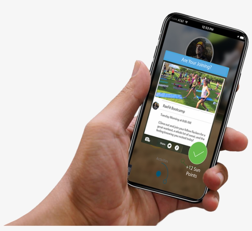 Discover Local Destinations - Person Holding Iphone X Mockup, transparent png download