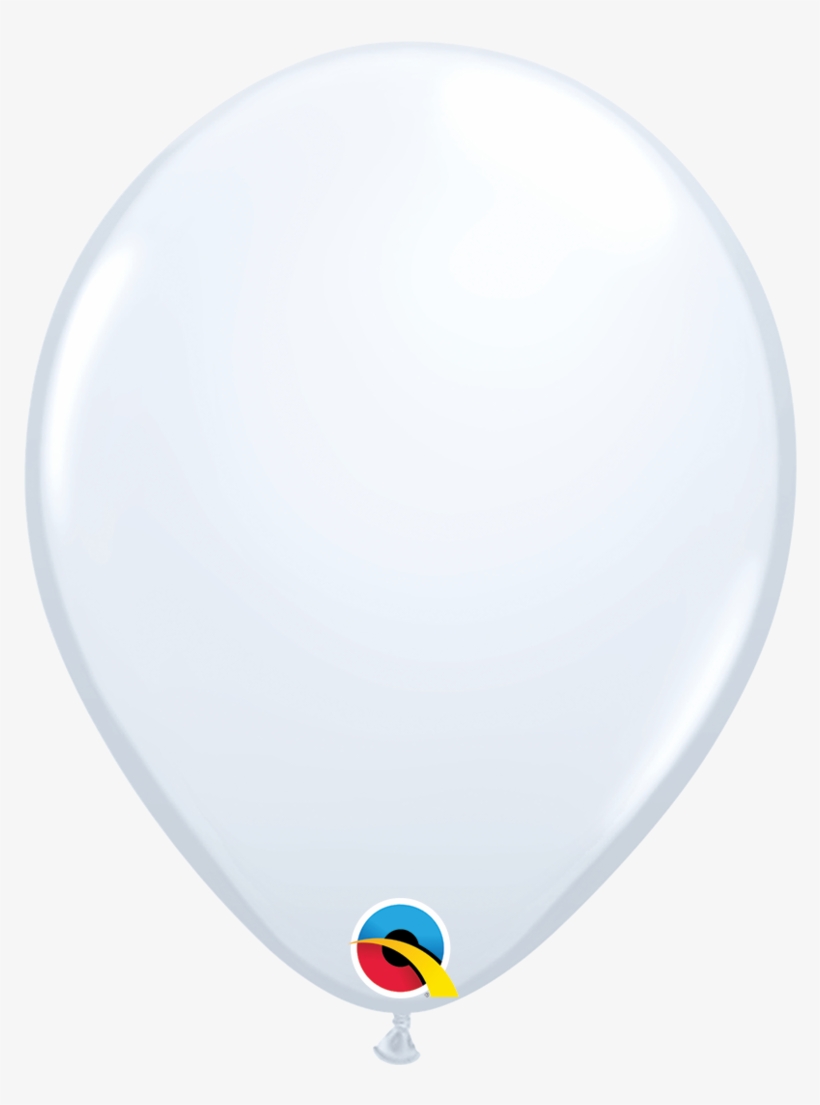 White 11" Balloons - Plain Balloons, transparent png download