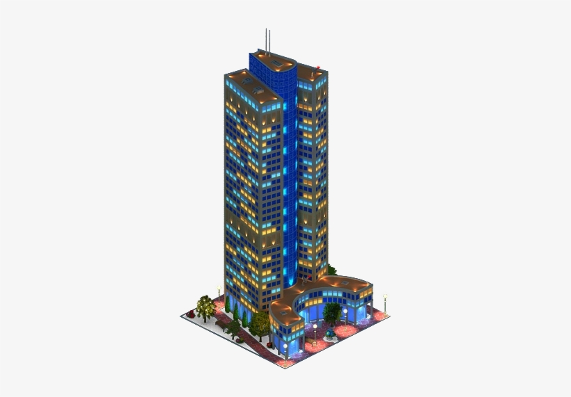 Tower 185 - Megapolis Building Night Png, transparent png download