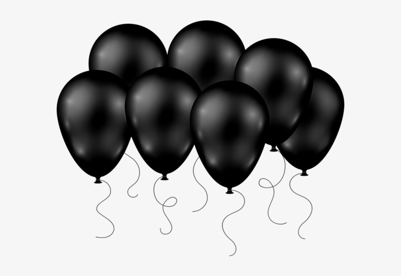 Clip Art Library Download Black Balloons Transparent - Balloon, transparent png download
