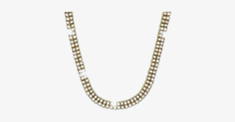 Image Library Library Row Gold Finish Iced Out Chain - Poh Heng Gold Necklace, transparent png download