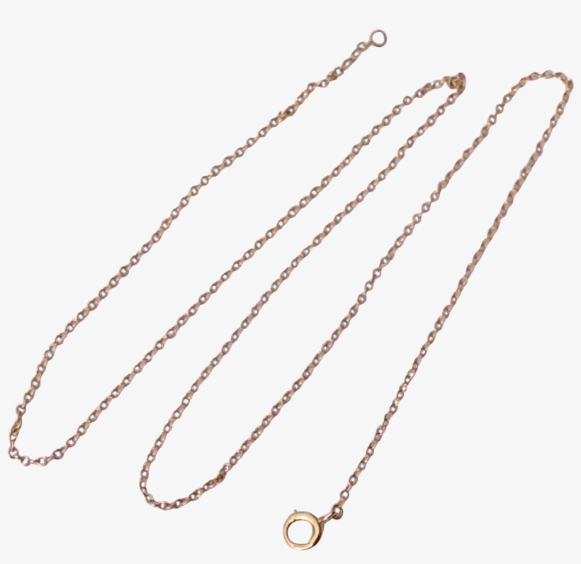Png Transparent Download Vintage Estate K Gold - Vintage Estate 14 K Gold 18" Chain, transparent png download