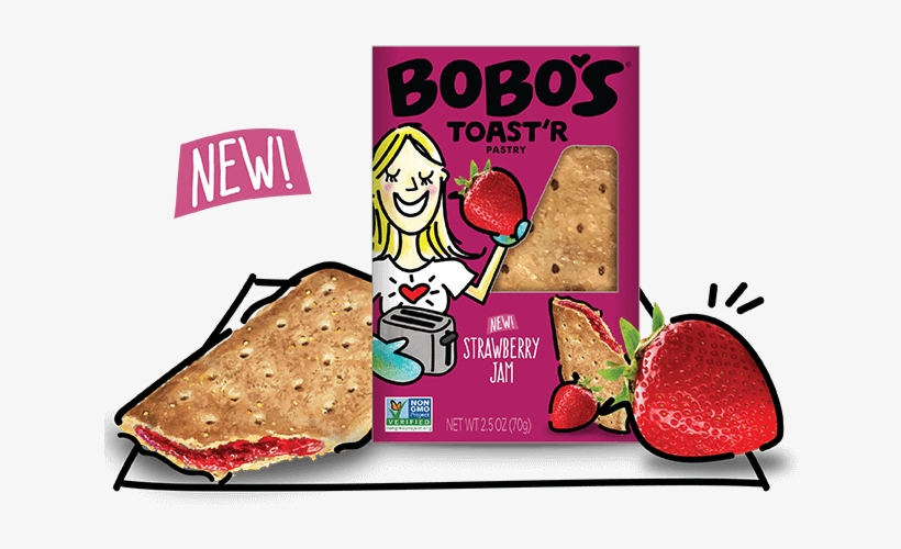 Strawberry Jam Toast'r Pastry - Bobos Toaster Pastries, transparent png download