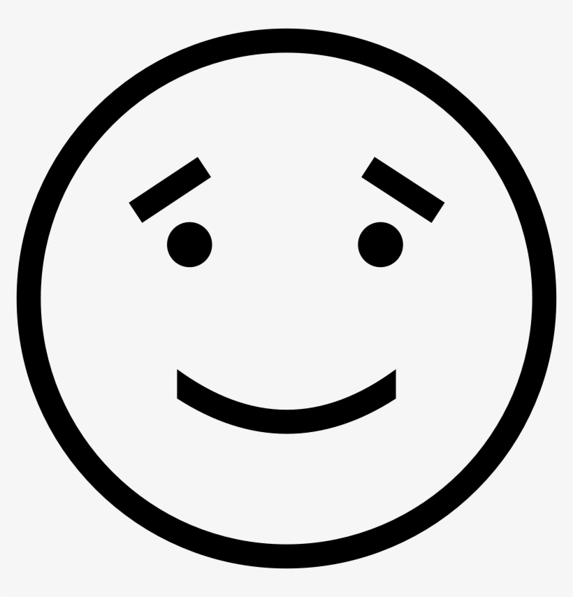 Medium Image - Sad Face Clipart Black And White, transparent png download