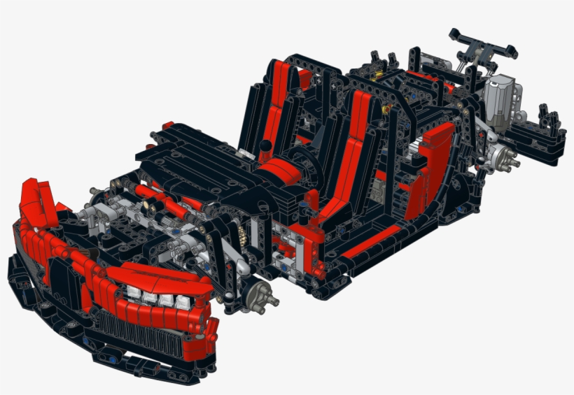 Bugatti - Chiron269 - Bugatti Chiron Lego Motor, transparent png download