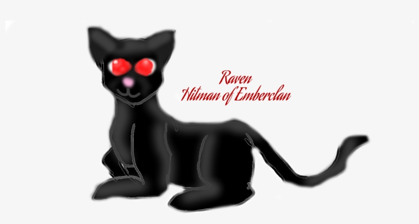 Raven Hitman Of Emberclan Sig - Cat Yawns, transparent png download