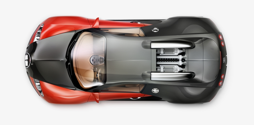 Bugatti Png Photo - Bugatti Veyron From Above, transparent png download