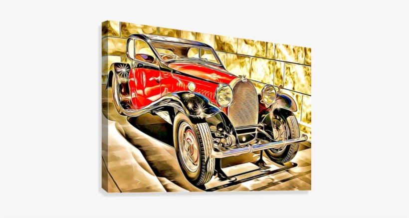 Bugatti 1932 Canvas Print - Bugatti, transparent png download