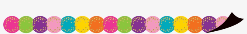 Tcr77390 Confetti Circles Die-cut Magnetic Border Image - Magnetic Border, transparent png download