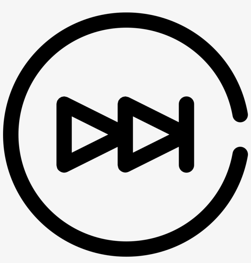 Fast Forward Button In A Circular Border Vector Dell Logo Black Png Png Image Transparent Png Free Download On Seekpng