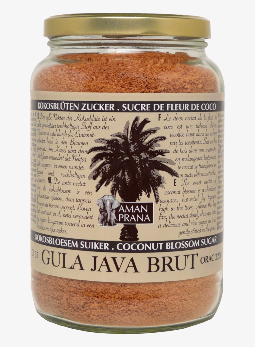 Download Amanprana Gula Java Brut Organic Coconut Blossom - Amanprana Gula Java Cocoa - 1,3 Kg, transparent png download