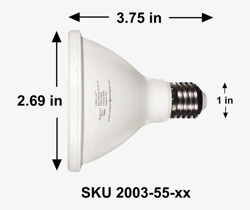 Alzo 12w Joyous Light® Dimmable Led Full Spectrum Par30 - Full-spectrum Light, transparent png download