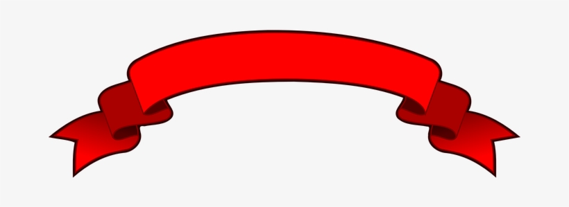 Red, Ribbon, Christmas, Decoration - Red Ribbon Clipart, transparent png download