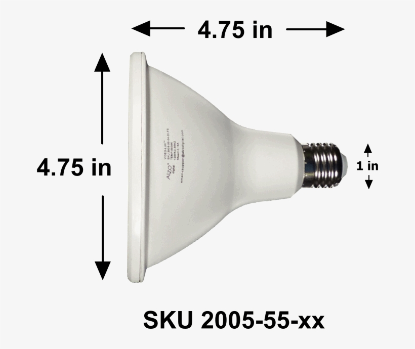 Alzo 18w Joyous Light® Dimmable Led Full Spectrum Par38 - Light-emitting Diode, transparent png download