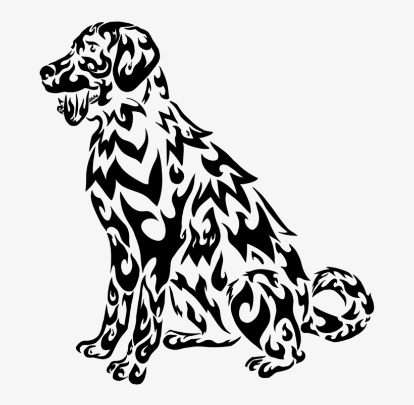 Labrador Line Drawing At Getdrawings - Perros Tribales, transparent png download