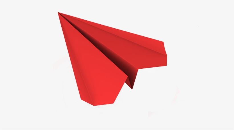 Paper Plane Project - Paper Airplane Red Png, transparent png download