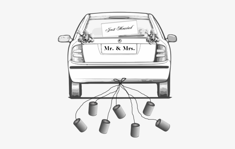 Just Married Car Clipart, transparent png download