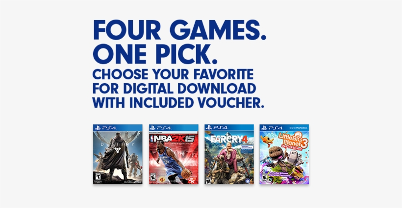 Destiny Nba 2k15 Far Cry 4 Or Littlebigplanet 3 Only Littlebigplanet 3 Launch Edition Ps4 Game Png Image Transparent Png Free Download On Seekpng