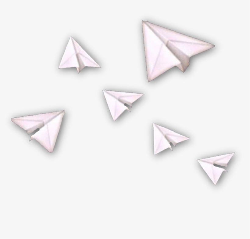 Paper Airplanes ✈ Overlay Overlays Overlaysticker Stic - Paper Airplane Overlay, transparent png download