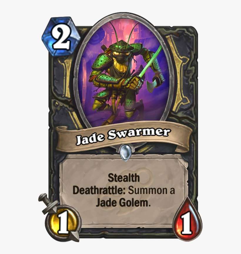 Jade Swarmer Card - Pogo Hopper Hearthstone, transparent png download