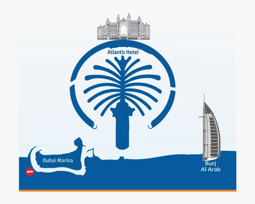 Map-3 - Royal Oceanic Dubai Marina, transparent png download