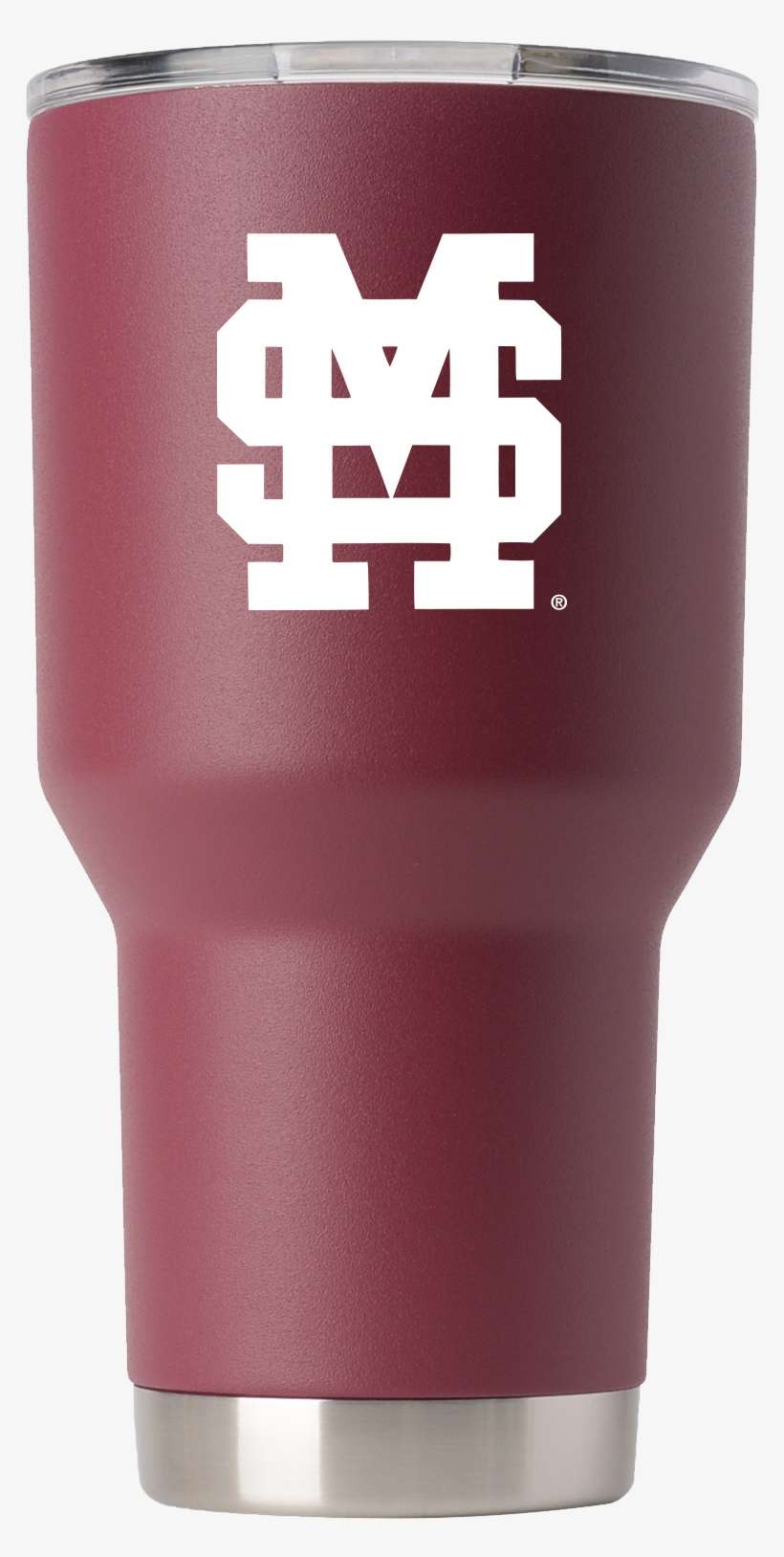 Mississippi State 30 Oz Maroon Stacked Ms Tumbler - Plastic, transparent png download