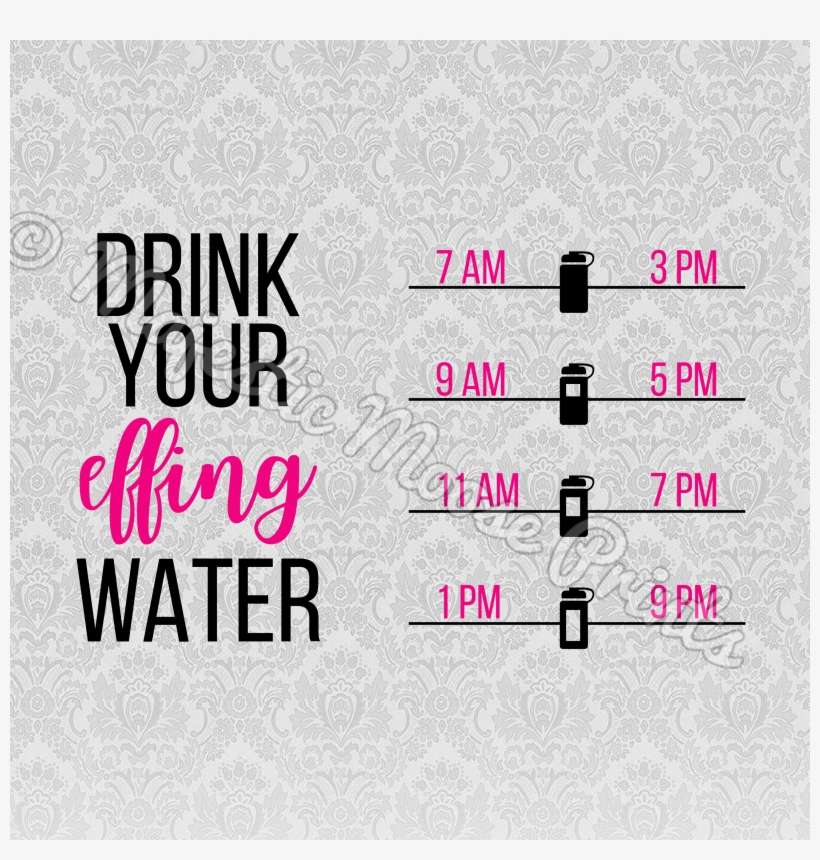 Drink Your Effing Water Svg - Vivo Y81 Pattern Unlock Cm2, transparent png download