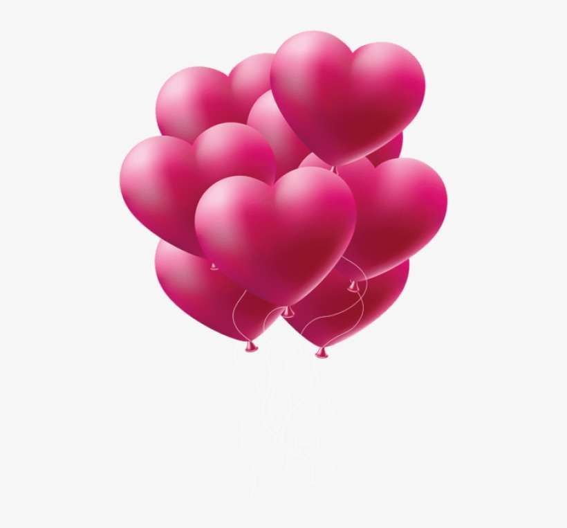 Free Png Download Balloons Hearts Png Images Background - Transparent Background Valentine Hearts Clipart, transparent png download