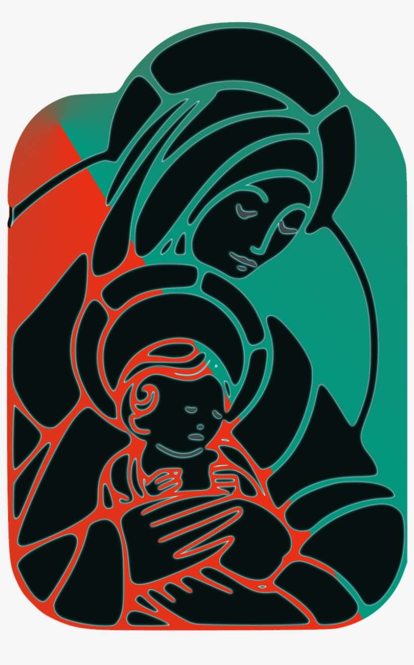 Virgin Mary Santa Maria Baby Jesus - Palabras De Aliento Para La Perdida, transparent png download